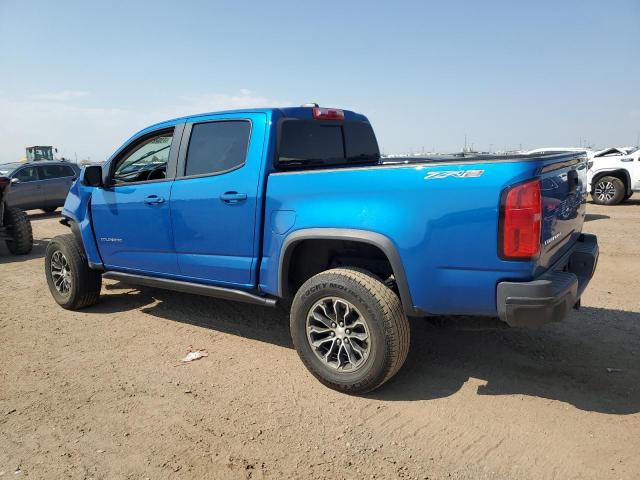 1GCGTEEN4M1145906 - 2021 CHEVROLET COLORADO ZR2 BLUE photo 2