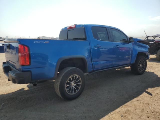 1GCGTEEN4M1145906 - 2021 CHEVROLET COLORADO ZR2 BLUE photo 3