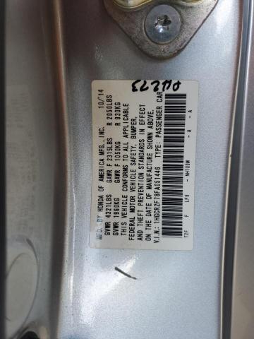 1HGCR2F78FA051446 - 2015 HONDA ACCORD EX SILVER photo 12