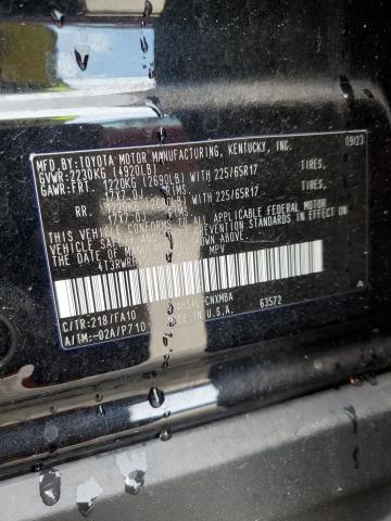 4T3RWRFV5PU107905 - 2023 TOYOTA RAV4 XLE შავი ფოტო 13