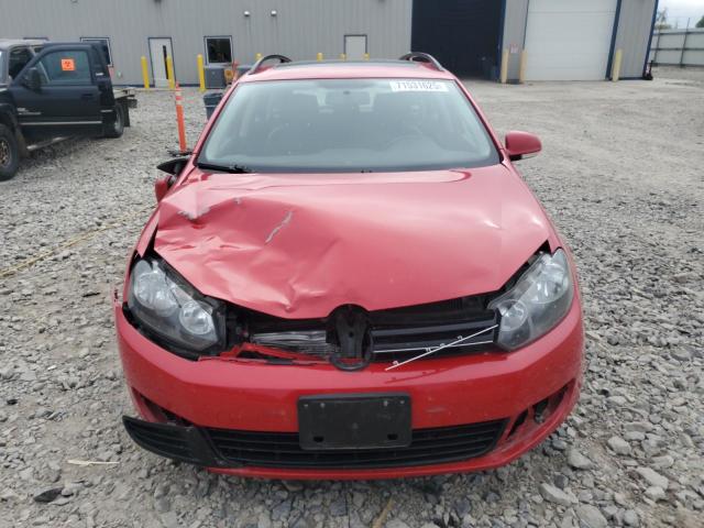 3VWPL7AJ9CM602142 - 2012 VOLKSWAGEN JETTA TDI RED photo 5