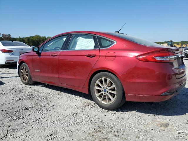 3FA6P0LU9HR280099 - 2017 FORD FUSION SE HYBRID RED photo 2