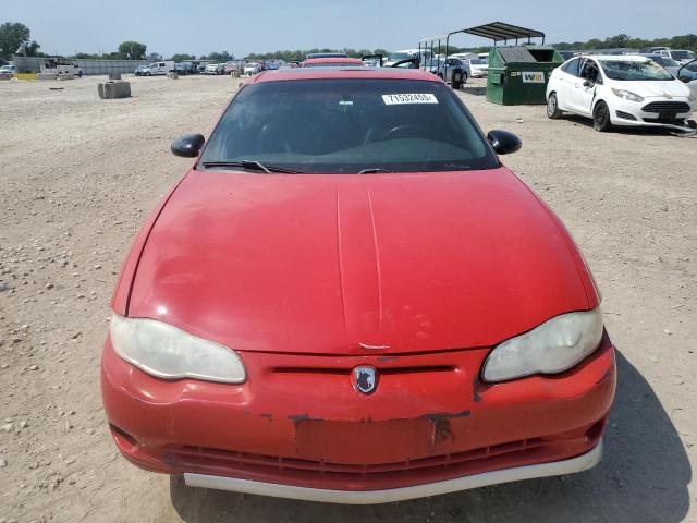 2G1WX12K739357169 - 2003 CHEVROLET MONTE CARLO SS წითელი ფოტო 5