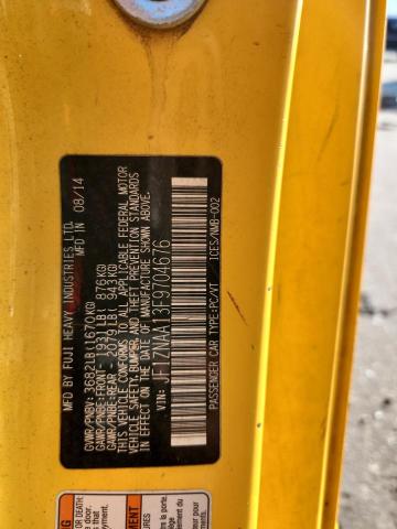 JF1ZNAA13F9704676 - 2015 TOYOTA SCION FR-S ყვითელი ფოტო 12