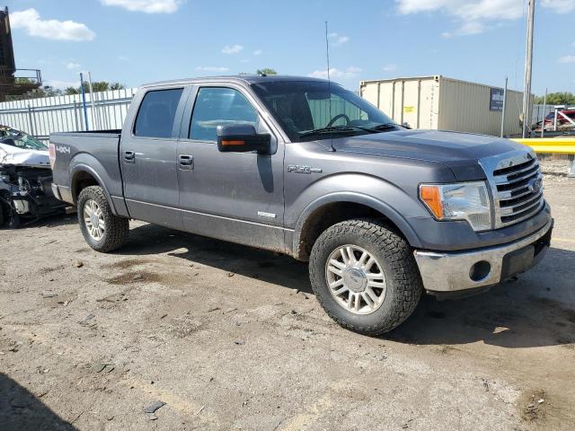 1FTFW1ET3DKG27495 - 2013 FORD F150 SUPERCREW GRAY photo 4