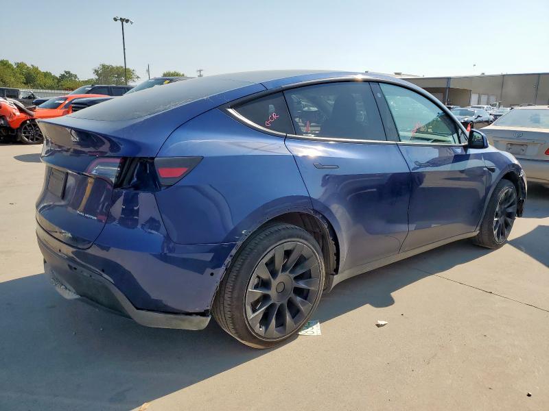 5YJYGDEE3MF266338 - 2021 TESLA MODEL Y BLUE photo 3