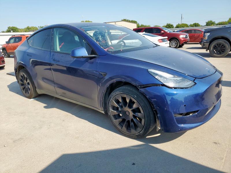 5YJYGDEE3MF266338 - 2021 TESLA MODEL Y BLUE photo 4
