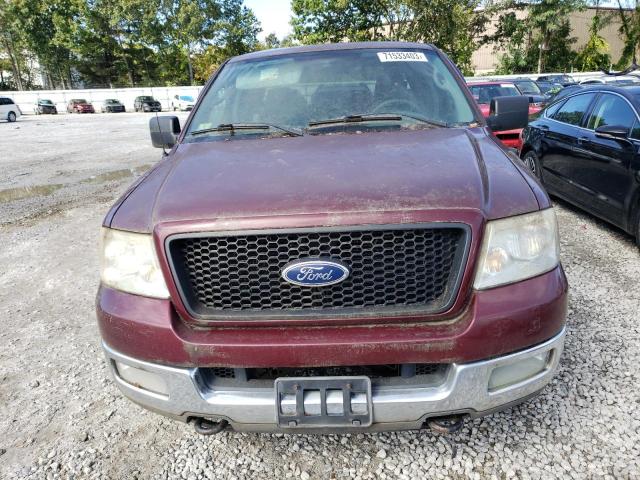 1FTRX14W84NA73620 - 2004 FORD E-150 MAROON photo 5