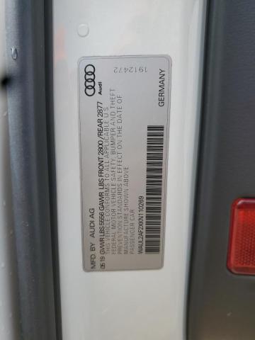 WAUL2AF2XKN110269 - 2019 AUDI A6 PREMIUM PLUS Biały zdjęcie 13