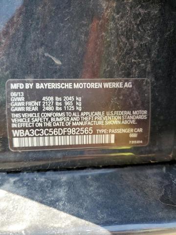 WBA3C3C56DF982565 - 2013 BMW 320 I XDRIVE BLACK photo 12