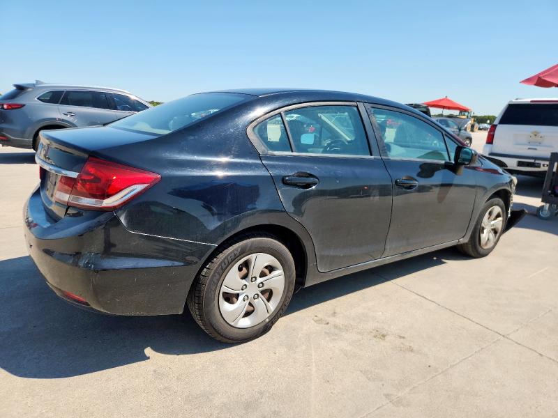 19XFB2F50EE062886 - 2014 HONDA CIVIC LX BLACK photo 3