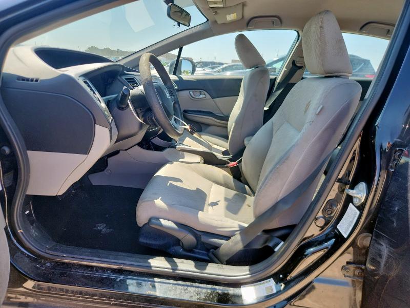 19XFB2F50EE062886 - 2014 HONDA CIVIC LX BLACK photo 7