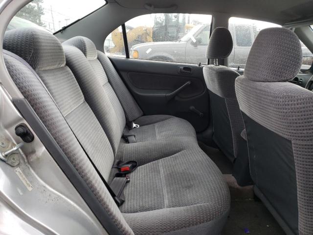 2HGEJ6615YH566072 - 2000 HONDA CIVIC BASE SILVER photo 10