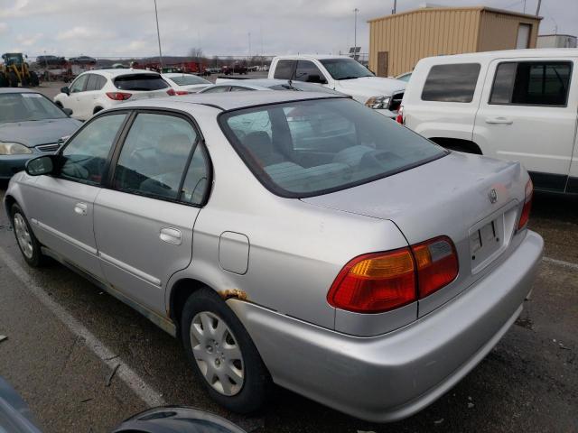 2HGEJ6615YH566072 - 2000 HONDA CIVIC BASE SILVER photo 2