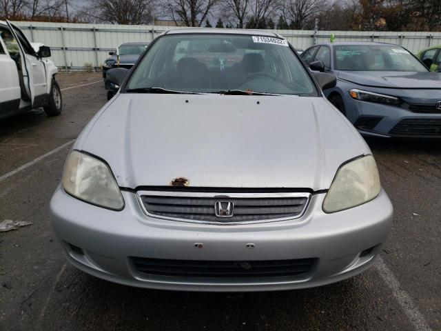 2HGEJ6615YH566072 - 2000 HONDA CIVIC BASE SILVER photo 5