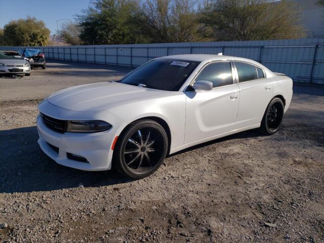 2C3CDXHG7FH789686 - 2015 DODGE CHARGER SXT WHITE photo 1