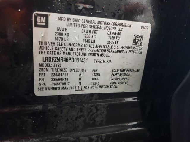 LRBFZNR46PD081431 - 2023 BUICK ENVISION ESSENCE შავი ფოტო 13