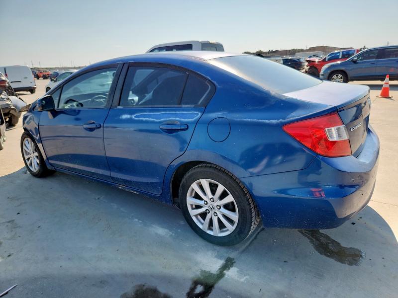 2HGFB2F84CH544869 - 2012 HONDA CIVIC EX BLUE photo 2