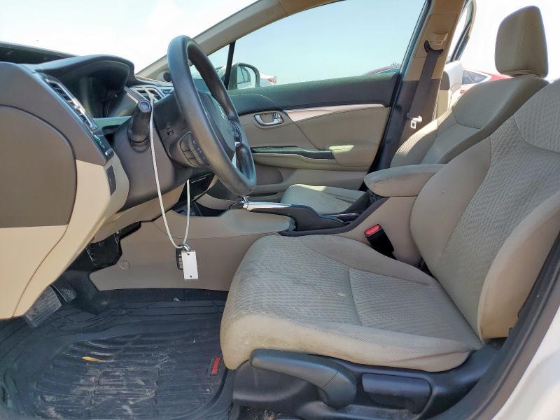 19XFB2F87FE029525 - 2015 HONDA CIVIC EX WHITE photo 7