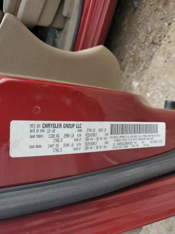 2A4RR8DG2BR609659 - 2011 CHRYSLER TOWN & COU TOURING L BURGUNDY photo 13