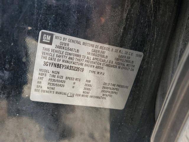 3GYFNBEY9AS522619 - 2010 CADILLAC SRX PERFORMANCE COLLECTION Noir photo 13