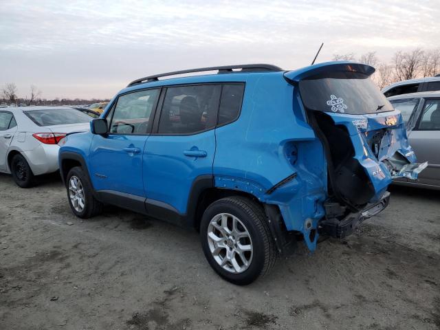 ZACCJBBTXFPB40265 - 2015 JEEP RENEGADE LATITUDE BLUE photo 2