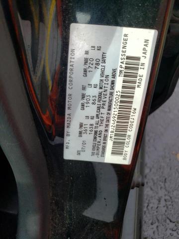 JM1BJ246921500025 - 2002 MAZDA PROTEGE PR5 黑色 照片 12