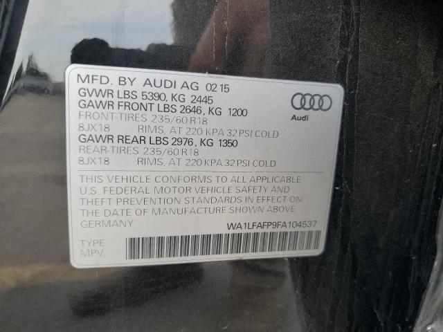 WA1LFAFP9FA104537 - 2015 AUDI Q5 PREMIUM PLUS BLACK photo 13