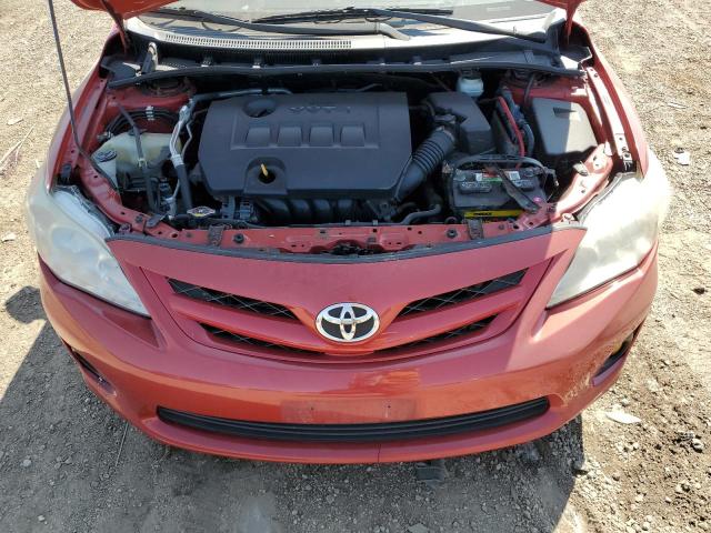 2T1BU4EE2BC580112 - 2011 TOYOTA COROLLA BASE Czerwony zdjęcie 11