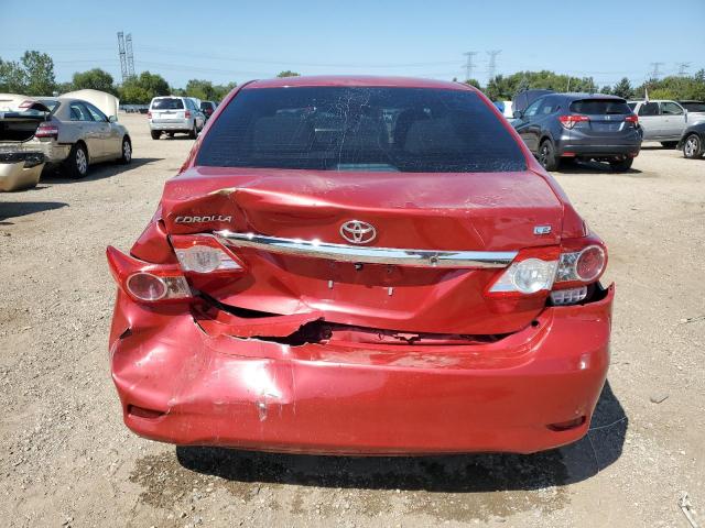2T1BU4EE2BC580112 - 2011 TOYOTA COROLLA BASE Czerwony zdjęcie 6