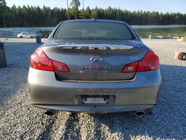 JN1DV6AP1BM603538 - 2011 INFINITI G25 BASE GRAY photo 6