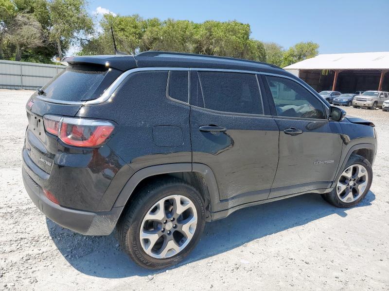 3C4NJDCB7KT796078 - 2019 JEEP COMPASS LIMITED أسود صورة 3