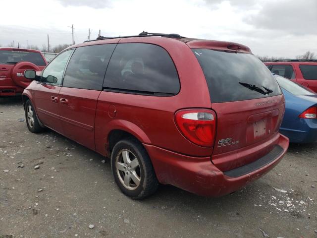 2D4GP44L85R395213 - 2005 DODGE GRAND CARA SXT RED photo 2