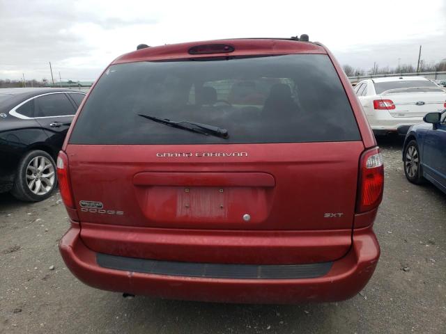 2D4GP44L85R395213 - 2005 DODGE GRAND CARA SXT RED photo 6