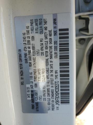 JM3KFBCM2M0305370 - 2021 MAZDA CX-5 TOURING WHITE photo 13