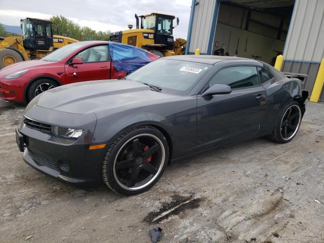 2G1FB1E36F9310240 - 2015 CHEVROLET CAMARO LS GRAY photo 1