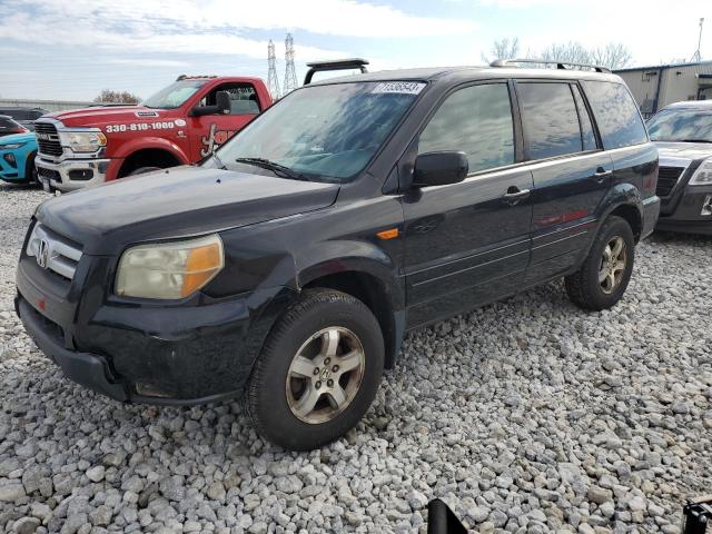 2HKYF18496H524239 - 2006 HONDA PILOT EX BLACK photo 1