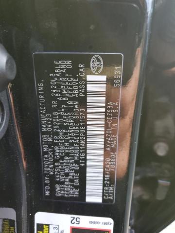 4T1G11AK2PU811573 - 2023 TOYOTA CAMRY SE NIGHT SHADE BLACK photo 12