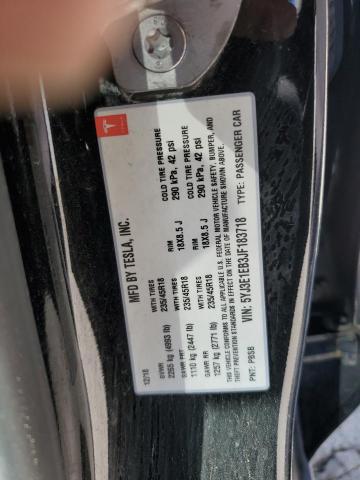 5YJ3E1EB3JF183718 - 2018 TESLA MODEL 3 Qara foto 12