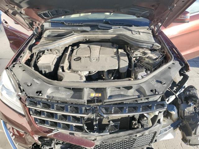 4JGDA5HB3EA383723 - 2014 MERCEDES-BENZ ML 350 4MATIC BURGUNDY photo 12