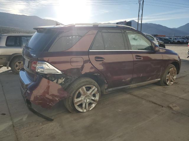 4JGDA5HB3EA383723 - 2014 MERCEDES-BENZ ML 350 4MATIC BURGUNDY photo 3