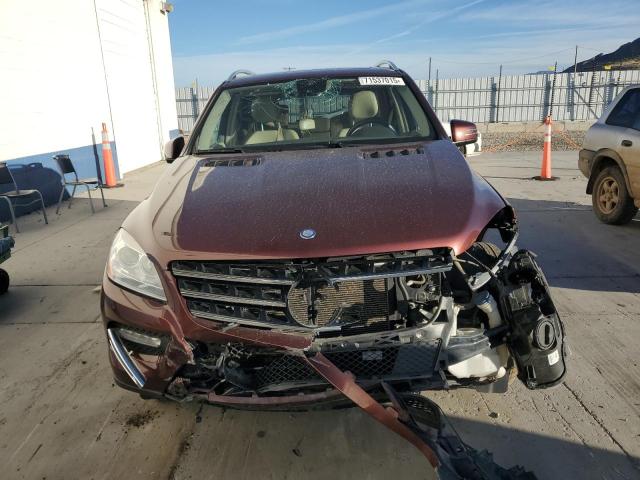 4JGDA5HB3EA383723 - 2014 MERCEDES-BENZ ML 350 4MATIC BURGUNDY photo 5