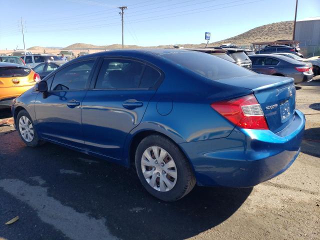 2HGFB2F51CH532409 - 2012 HONDA CIVIC LX BLUE photo 2