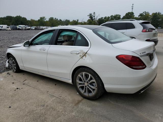 55SWF4KB2FU041172 - 2015 MERCEDES-BENZ C 300 4MATIC WHITE photo 2