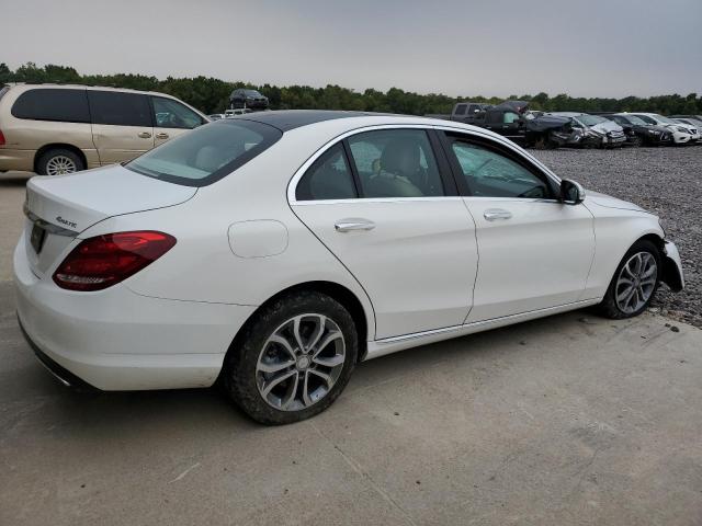 55SWF4KB2FU041172 - 2015 MERCEDES-BENZ C 300 4MATIC WHITE photo 3