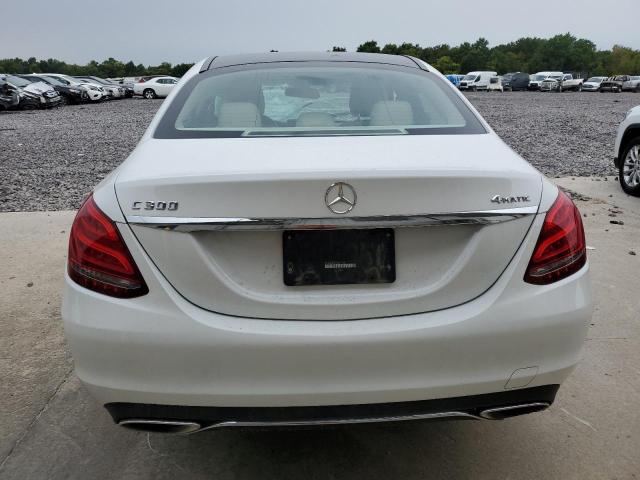 55SWF4KB2FU041172 - 2015 MERCEDES-BENZ C 300 4MATIC WHITE photo 6