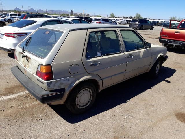 1VWFA9176KV006623 - 1989 VOLKSWAGEN GOLF GL TAN photo 3