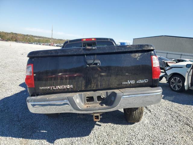 5TBBT44185S464760 - 2005 TOYOTA TUNDRA ACCESS CAB SR5 BLACK photo 6