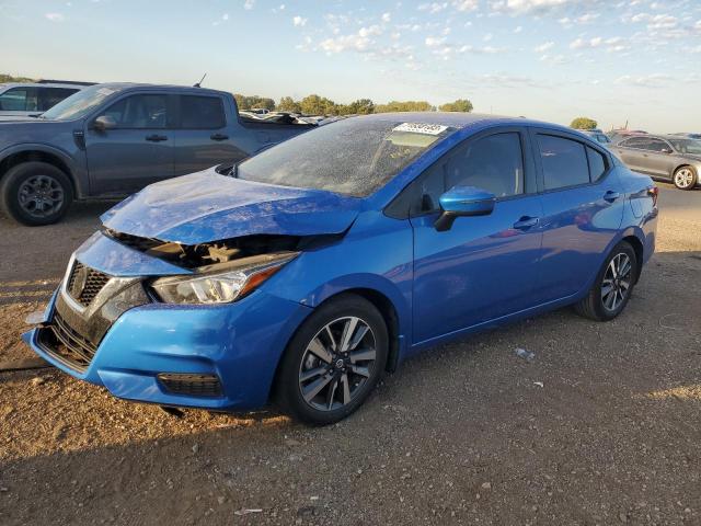 3N1CN8EV0ML919137 - 2021 NISSAN VERSA SV BLUE photo 1