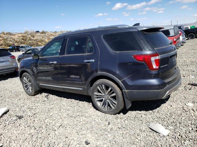 1FM5K8HT8HGA13798 - 2017 FORD EXPLORER PLATINUM BLUE photo 2